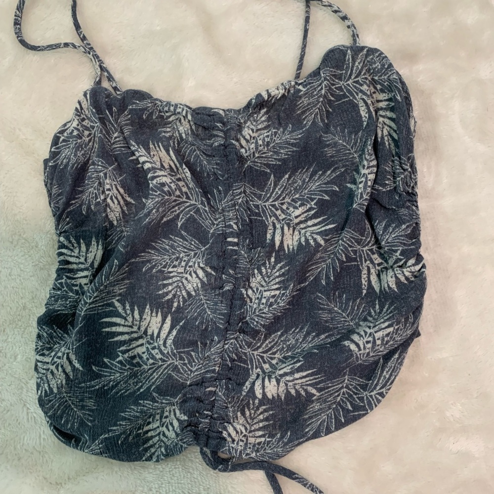 scrunch tie tank top